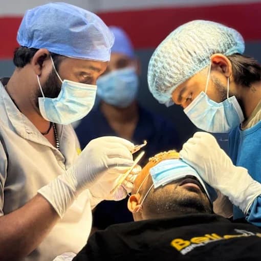 Beard transplant process